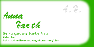 anna harth business card